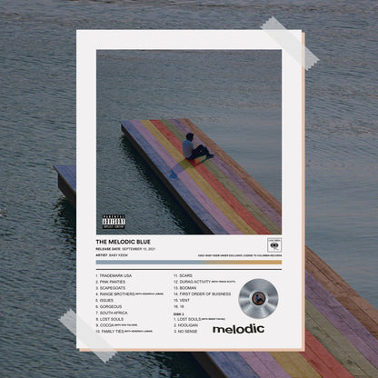 Baby Keem The Melodic Blue Album Poster - rsdesignstudio
