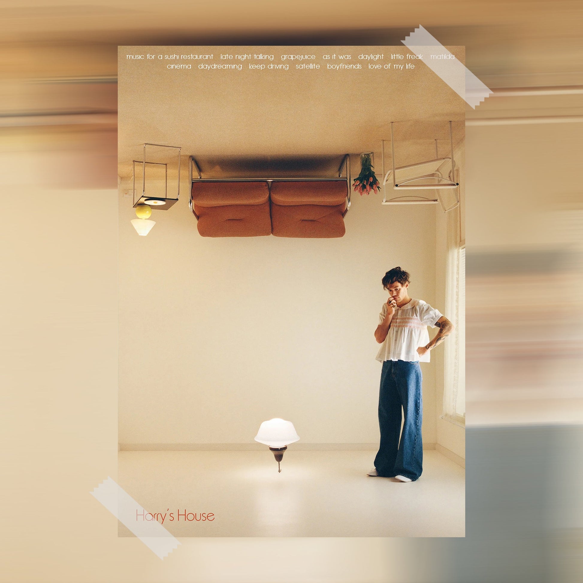 Harry Styles Harry's House Tracklist Poster - rsdesignstudio