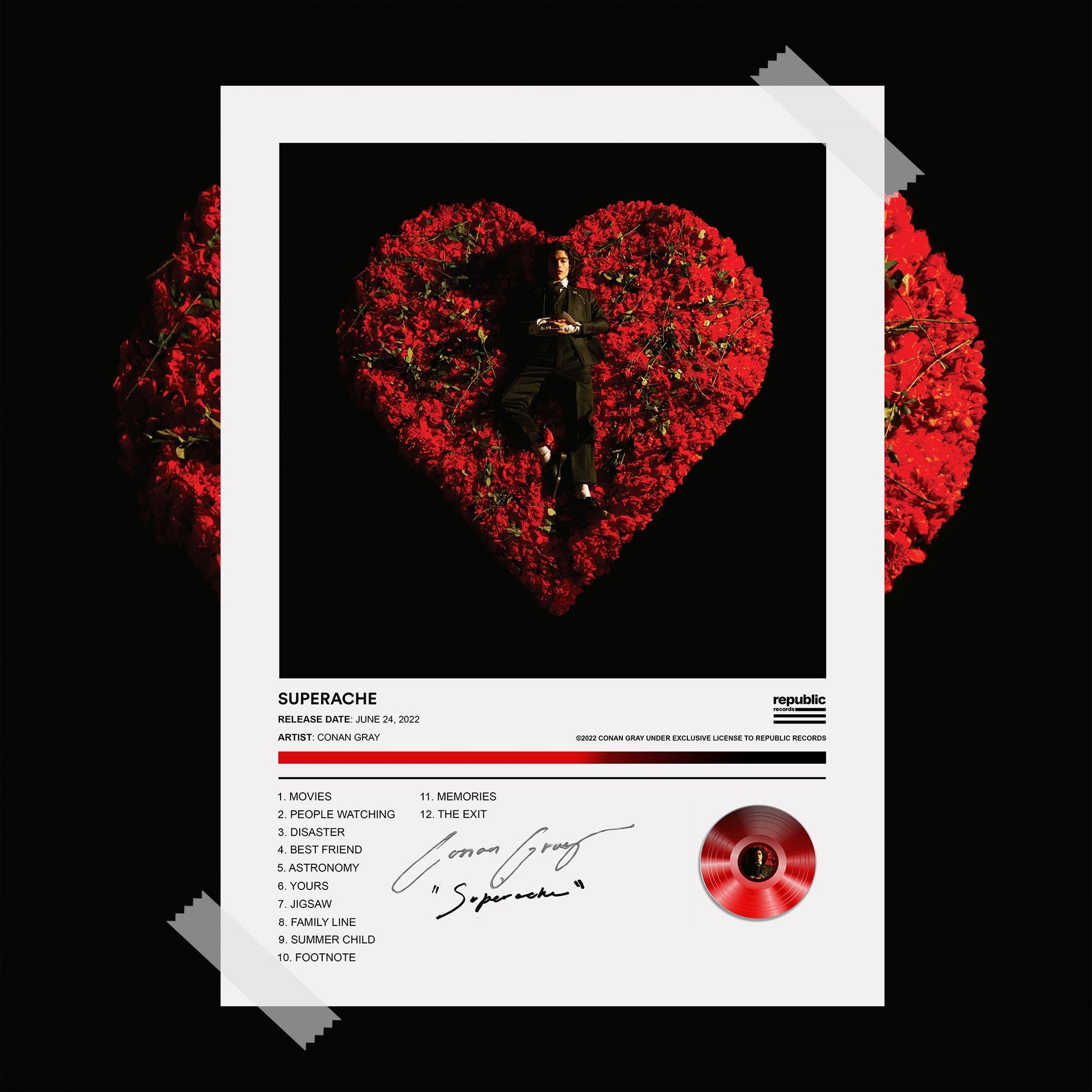 Conan Gray Superache Album Poster - rsdesignstudio