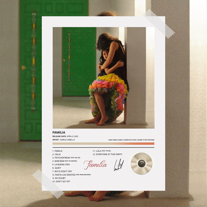 Camila Cabello Familia Album Poster - rsdesignstudio