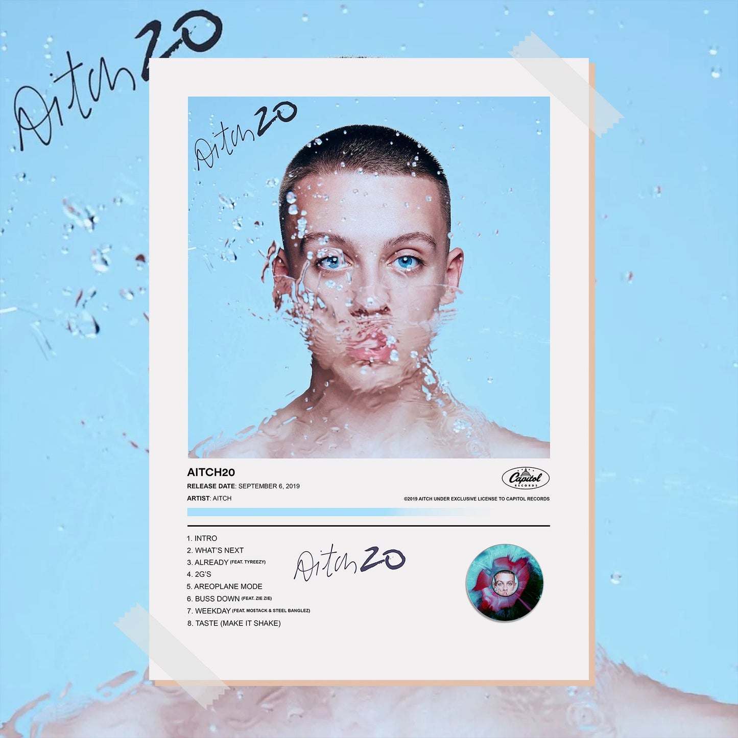 Aitch AITCH20 Album Poster - rsdesignstudio