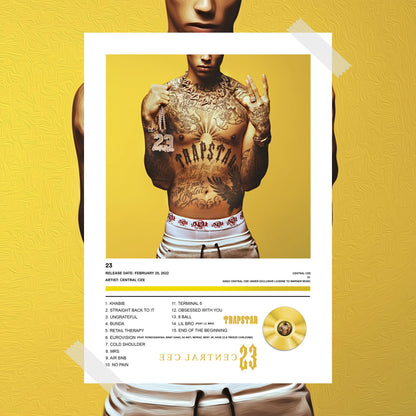 Central Cee 23 Album Poster - rsdesignstudio