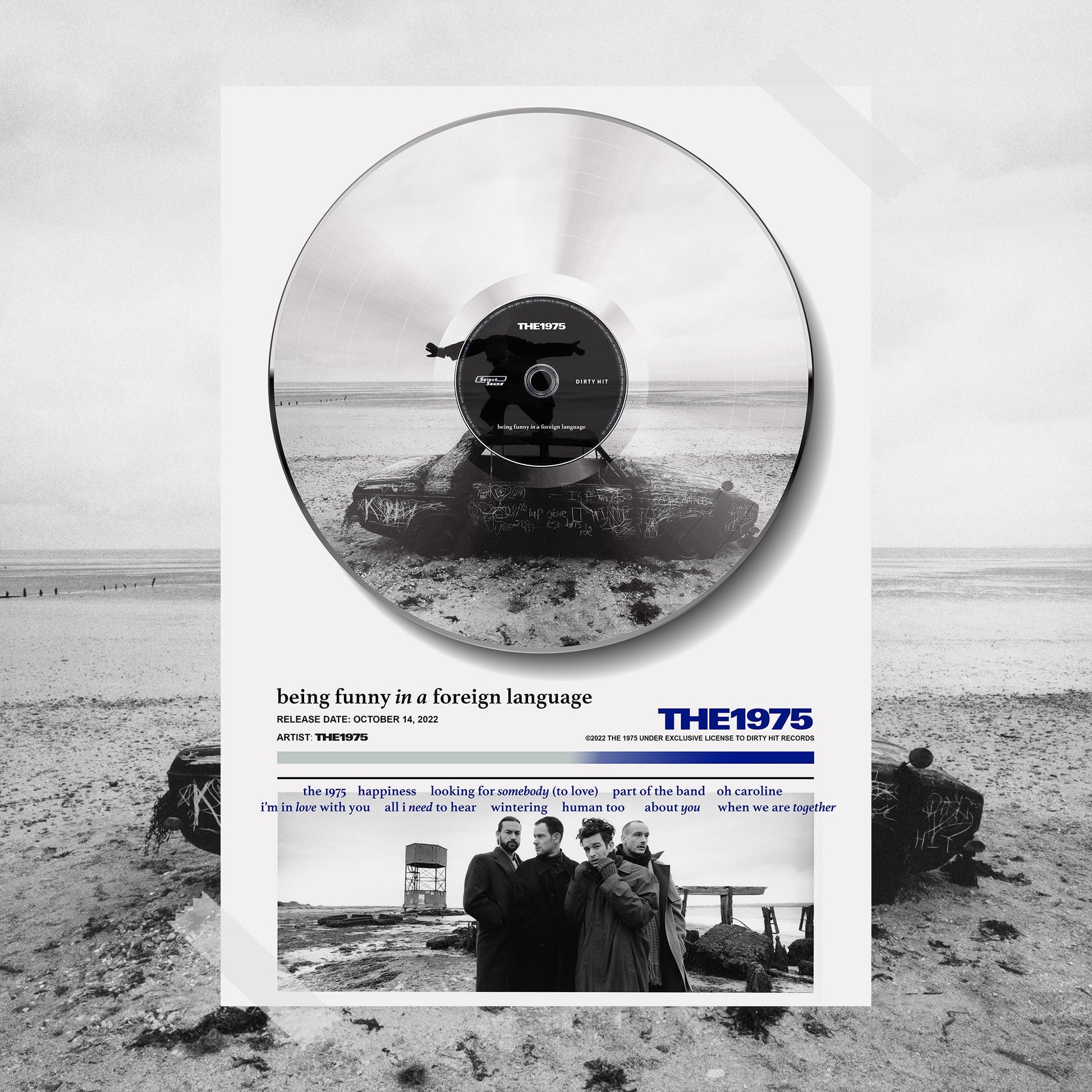 The 1975 Being Funny In A Foreign Language Vinyl Poster - rsdesignstudio