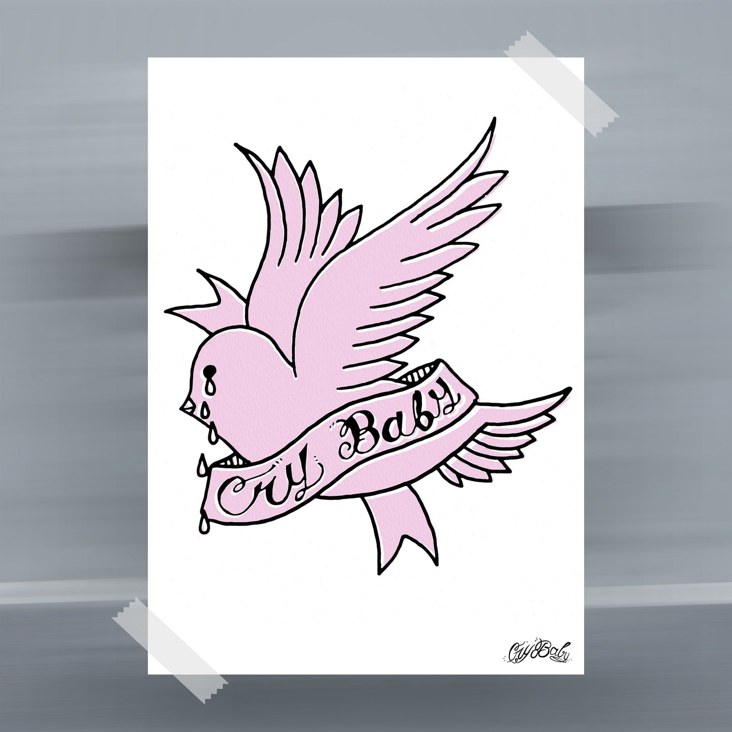 Lil Peep Crybaby Poster - rsdesignstudio