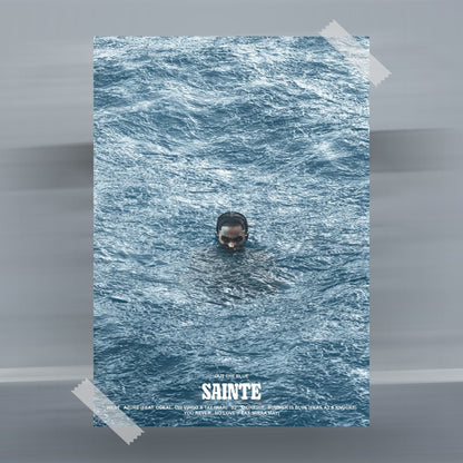 Sainte Out The Blue Tracklist Poster - rsdesignstudio
