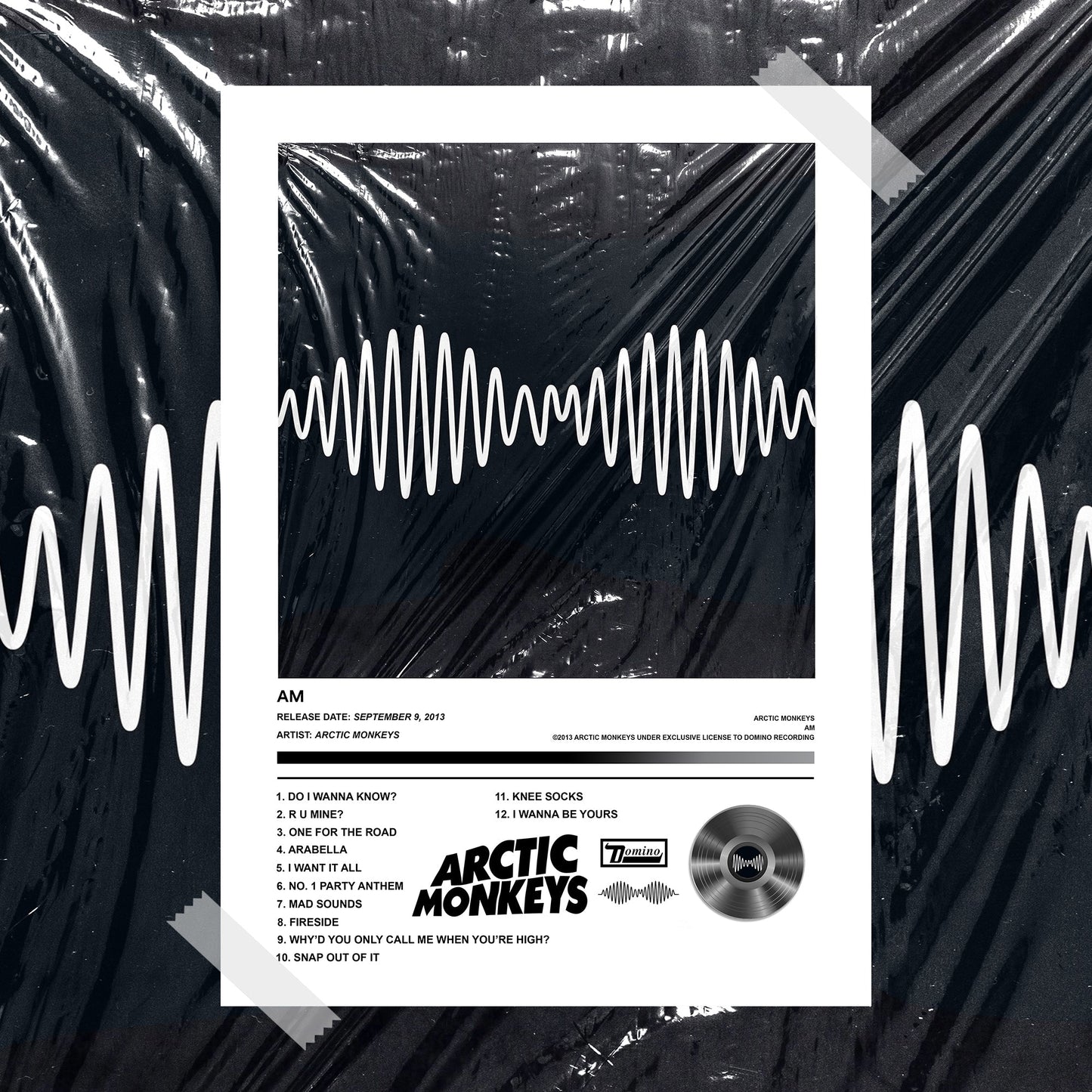 Arctic Monkeys AM Album Poster - rsdesignstudio