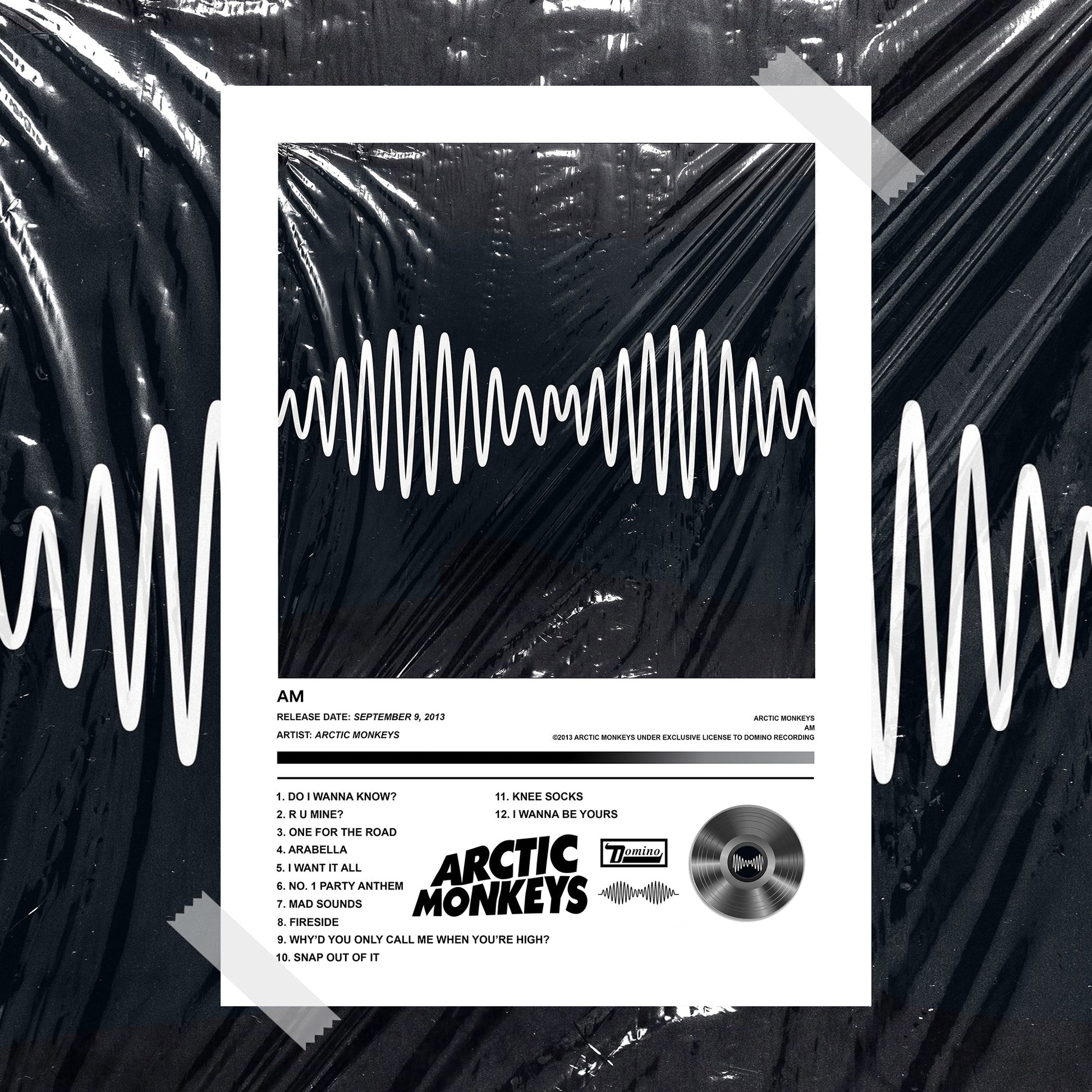 Arctic Monkeys AM Album Poster - rsdesignstudio