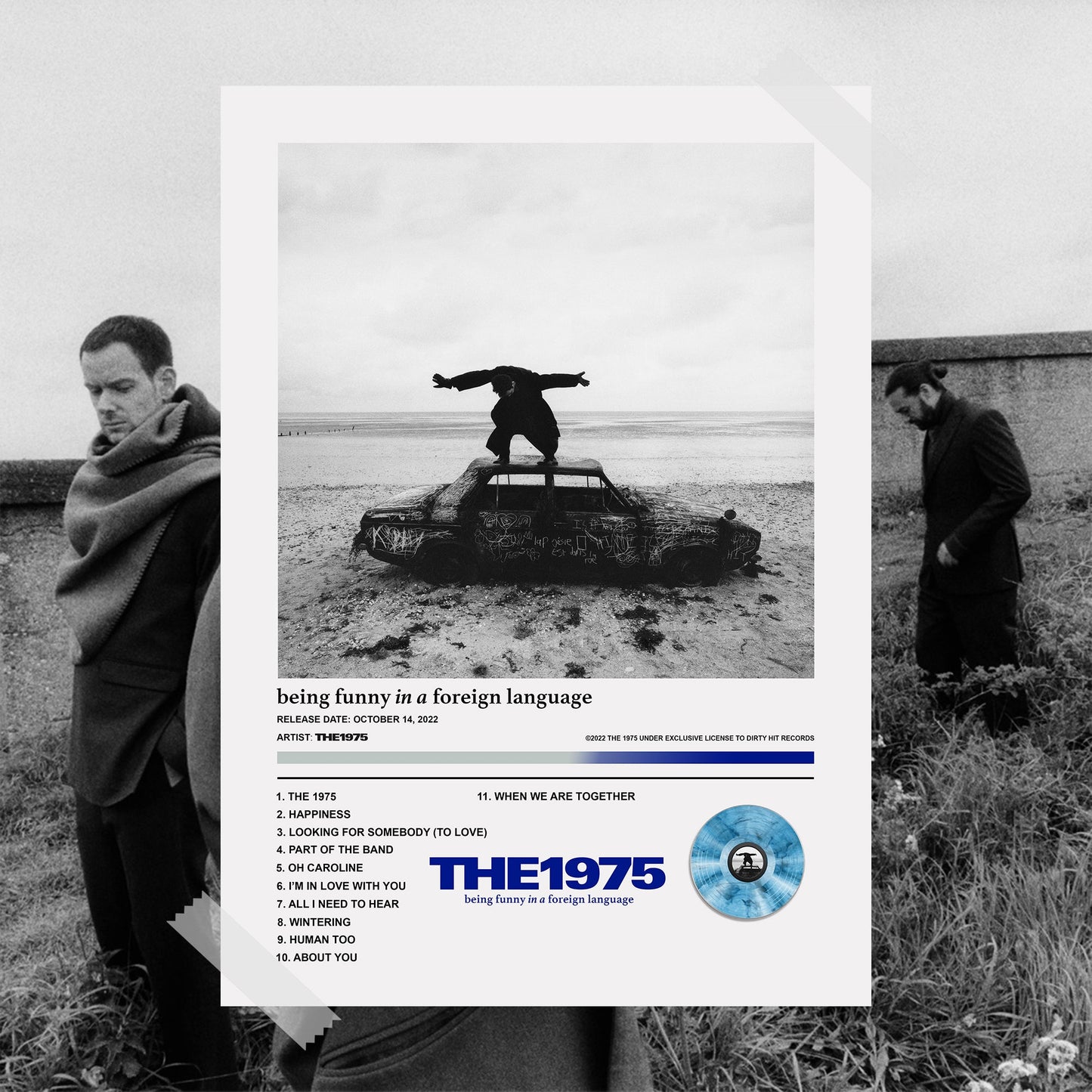 The 1975 Being Funny In A Foreign Language Album Poster - rsdesignstudio