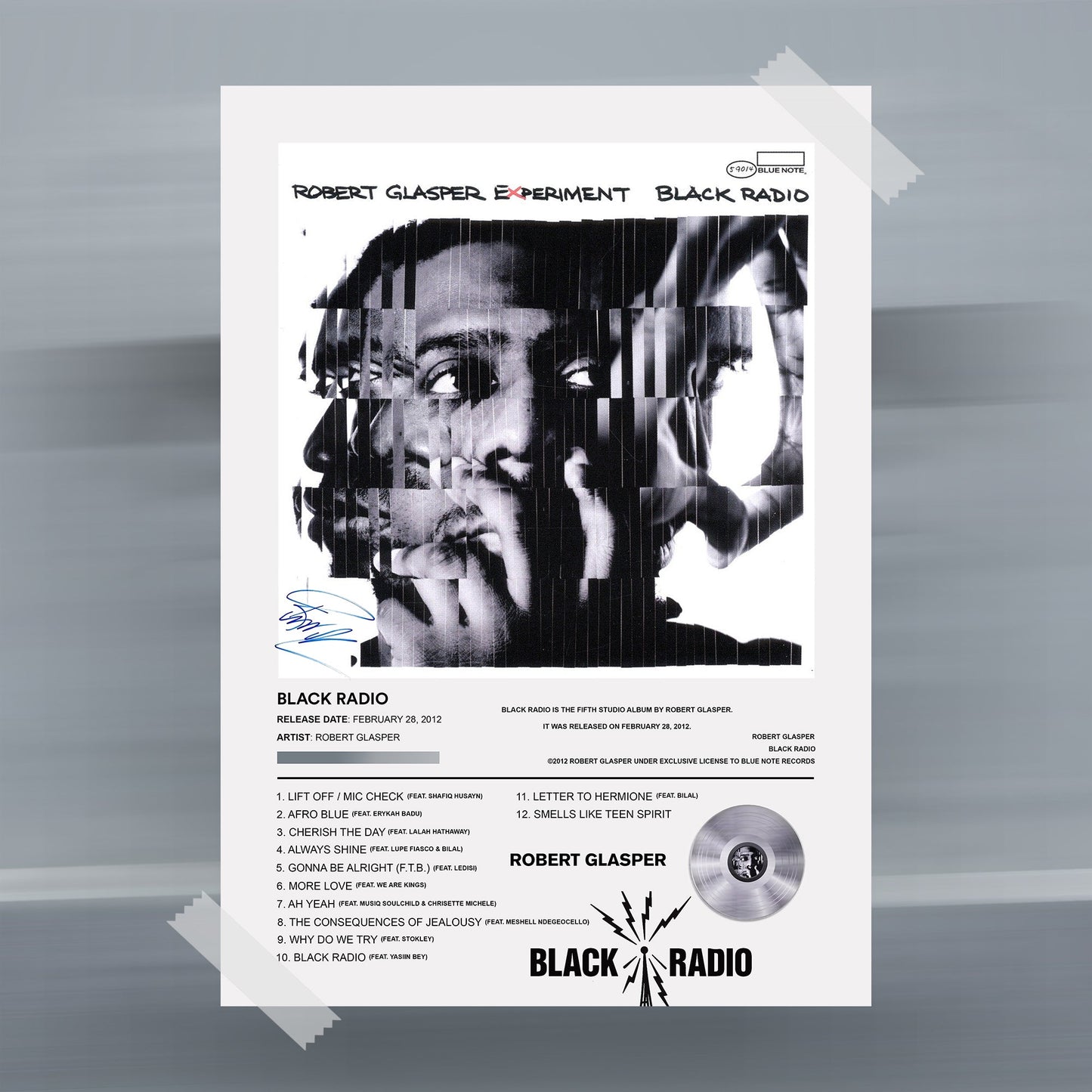 Robert Glasper Black Radio Album Poster - rsdesignstudio