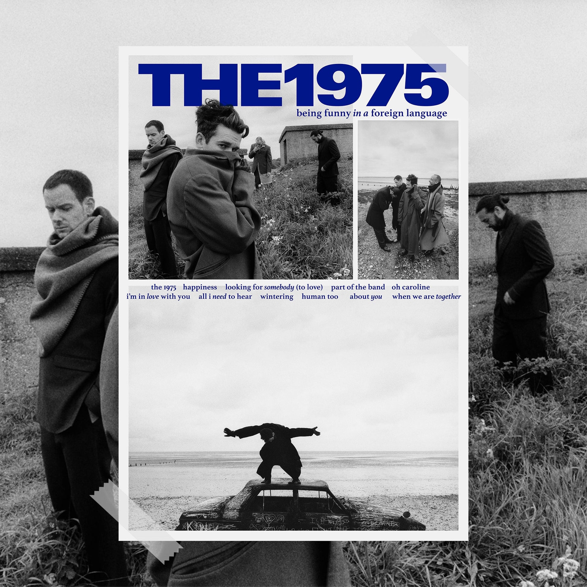 The 1975 Being Funny In A Foreign Language Tracklist Poster - rsdesignstudio