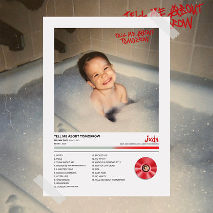 Jxdn Tell Me About Tomorrow Album Poster - rsdesignstudio