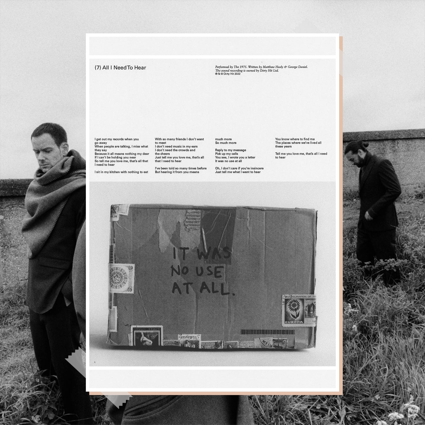 The 1975 Being Funny In A Foreign Language (All I Need To Hear) Poster