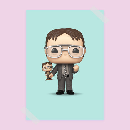 The Office Dwight Funko Pop Poster - rsdesignstudio