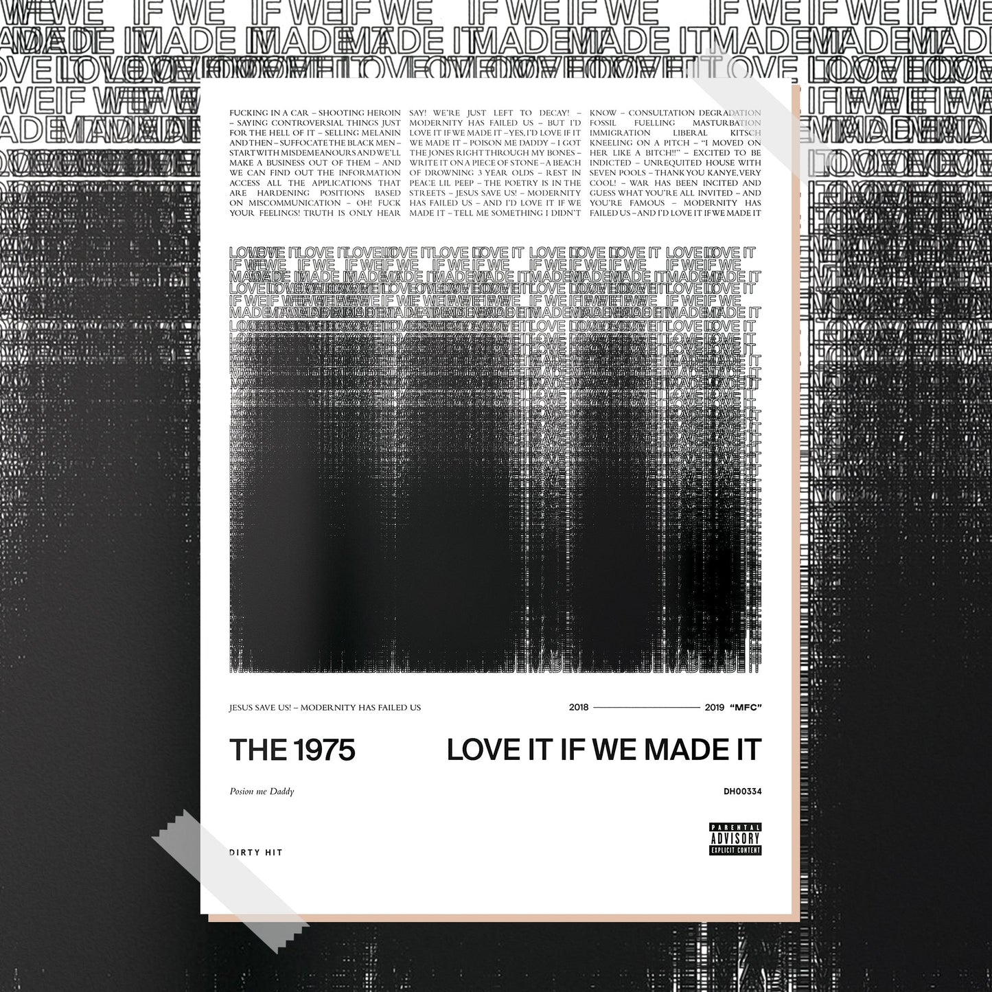 The 1975 Love It If We Made It Poster