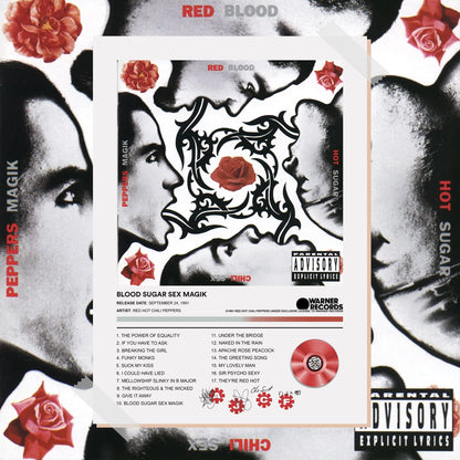 Red Hot Chili Peppers Blood Sugar Sex Magik Album Poster - rsdesignstudio