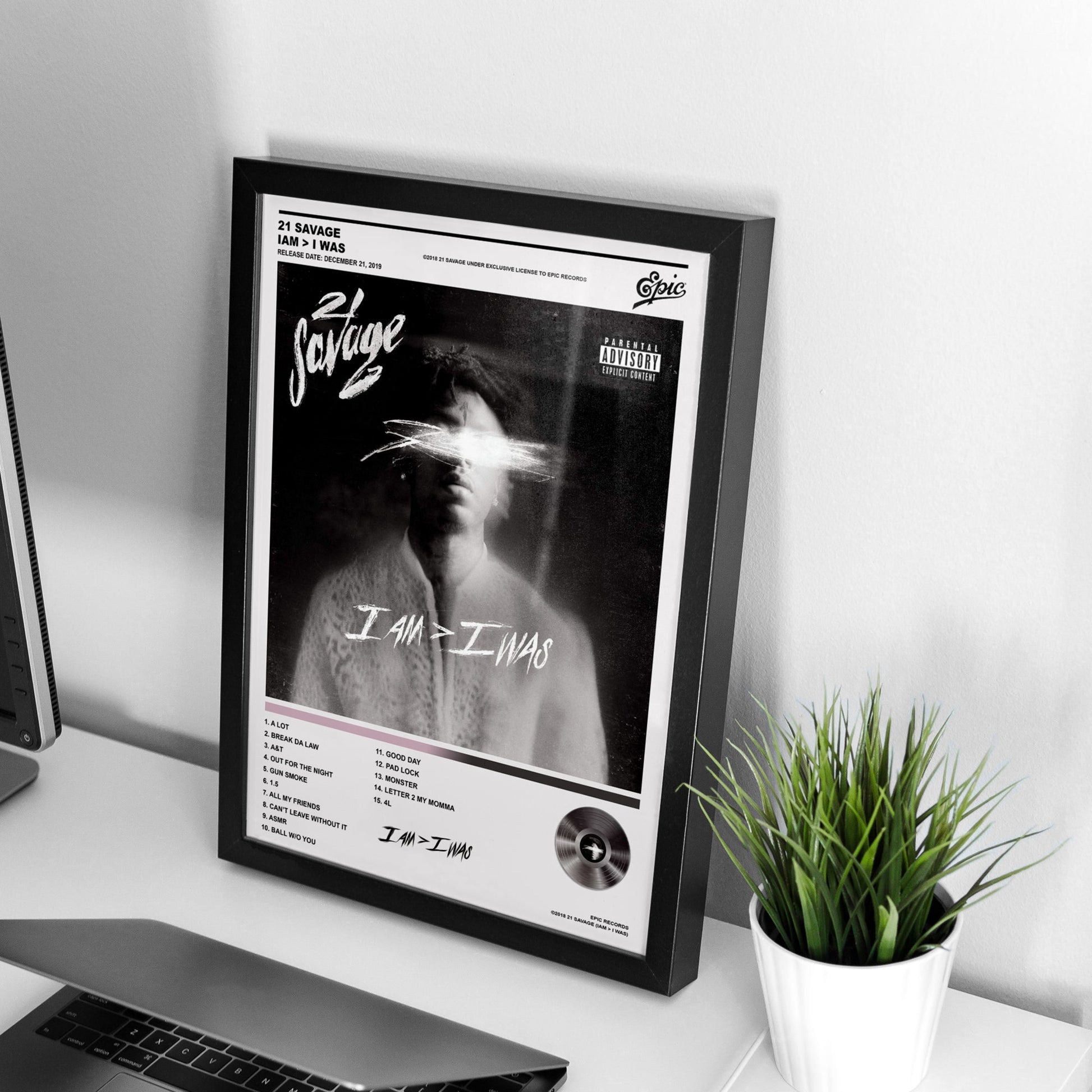 21 Savage IAM > I WAS Album Poster - rsdesignstudio