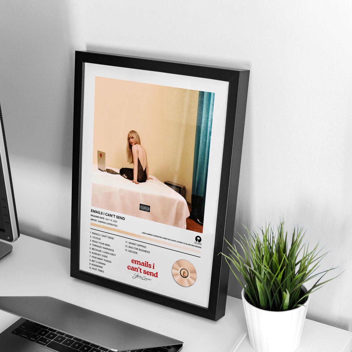 Sabrina Carpenter Emails I Can't Send Album Poster