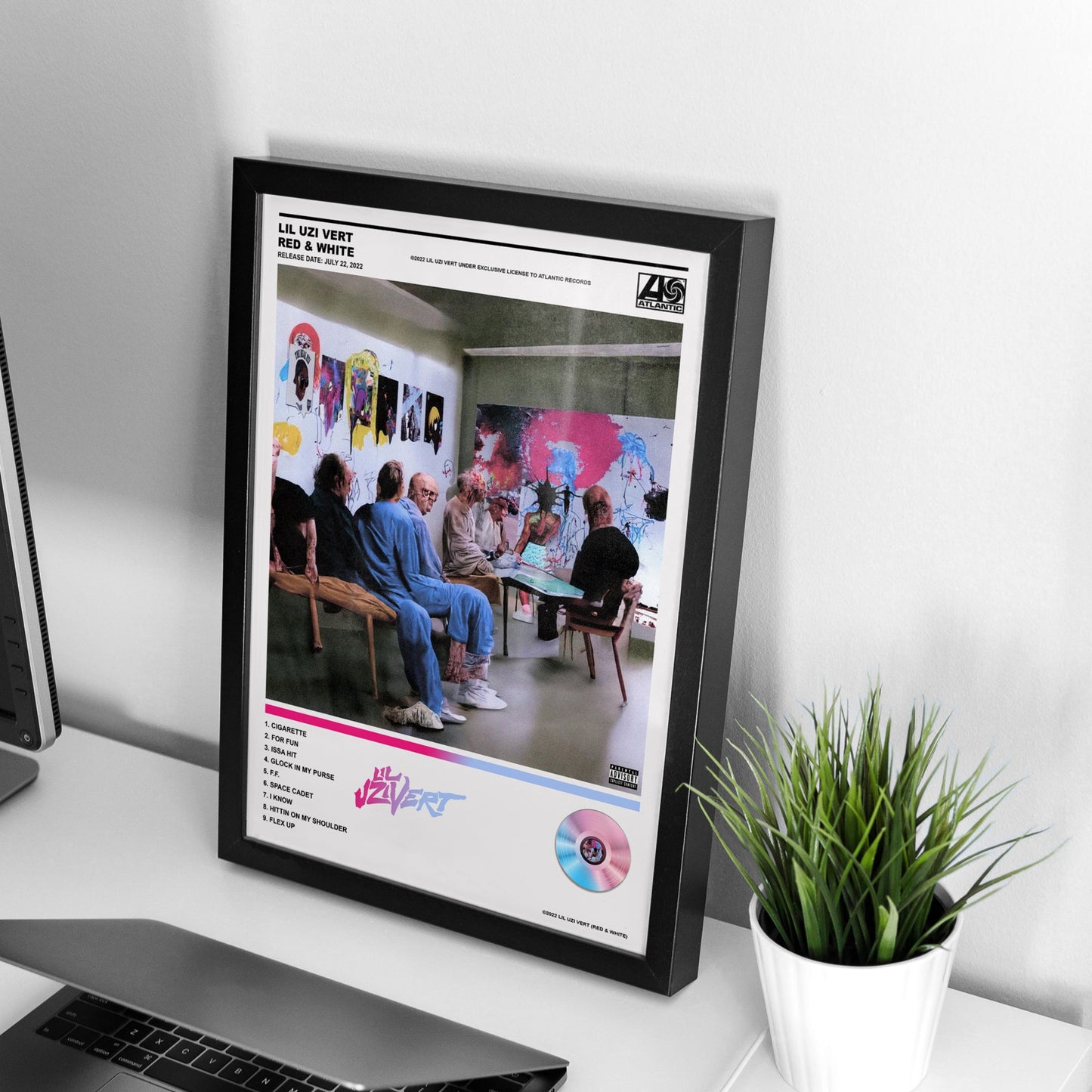 Lil Uzi Vert RED & WHITE EP Poster - rsdesignstudio