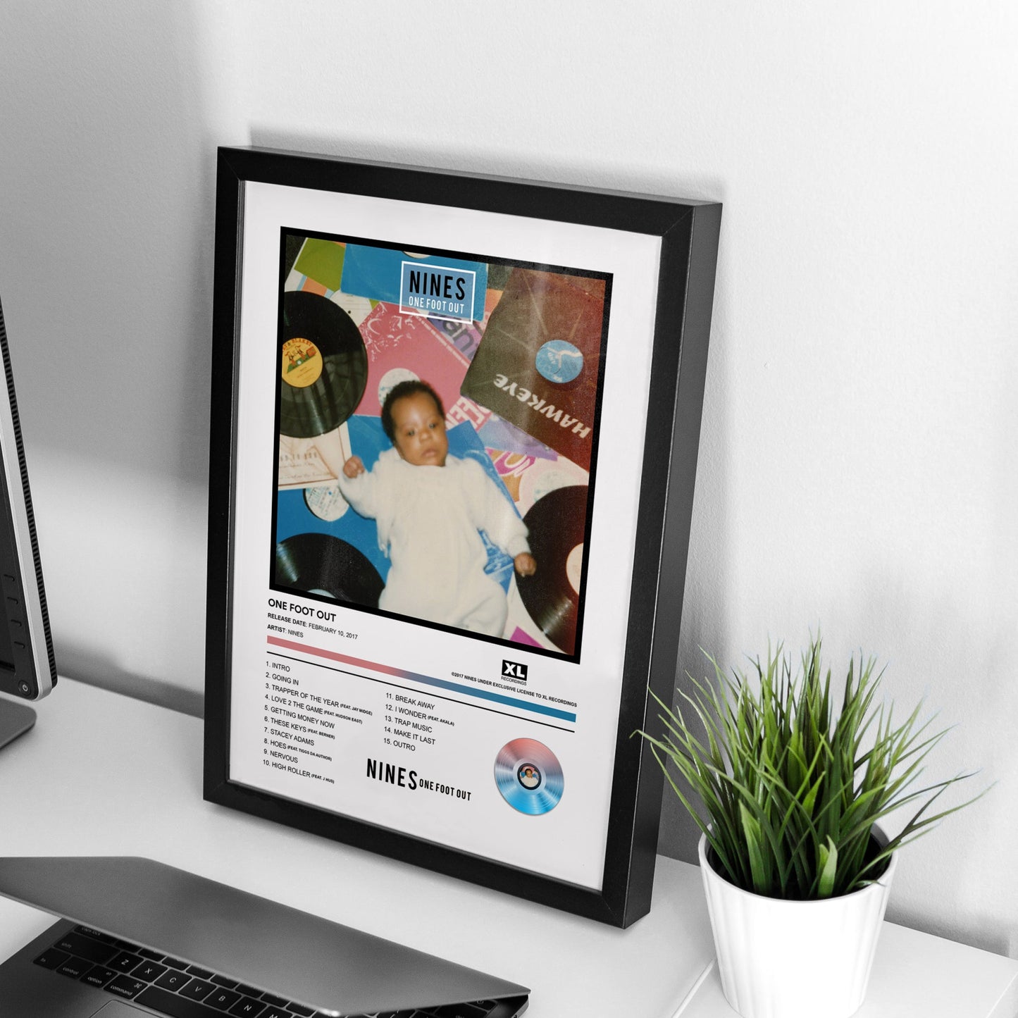 NINES One Foot Out Album Poster