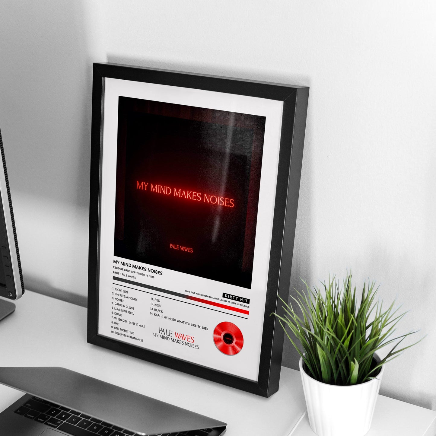 Pale Waves My Mind Makes Noises Album Poster - rsdesignstudio