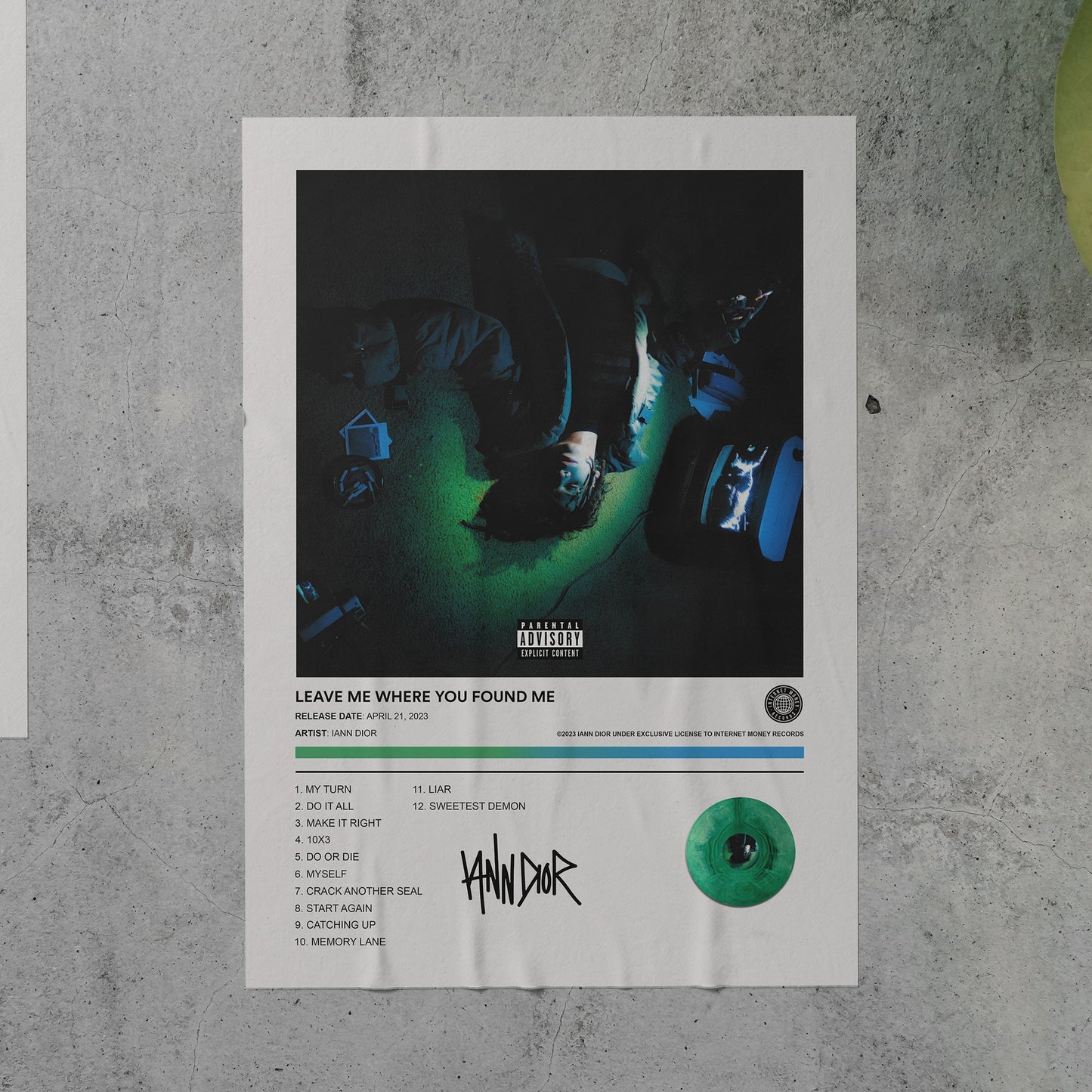Iann Dior LEAVE ME WHERE YOU FOUND ME Album Poster