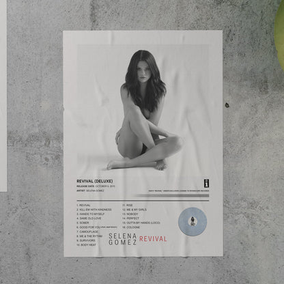 Selena Gomez REVIVAL Album Poster