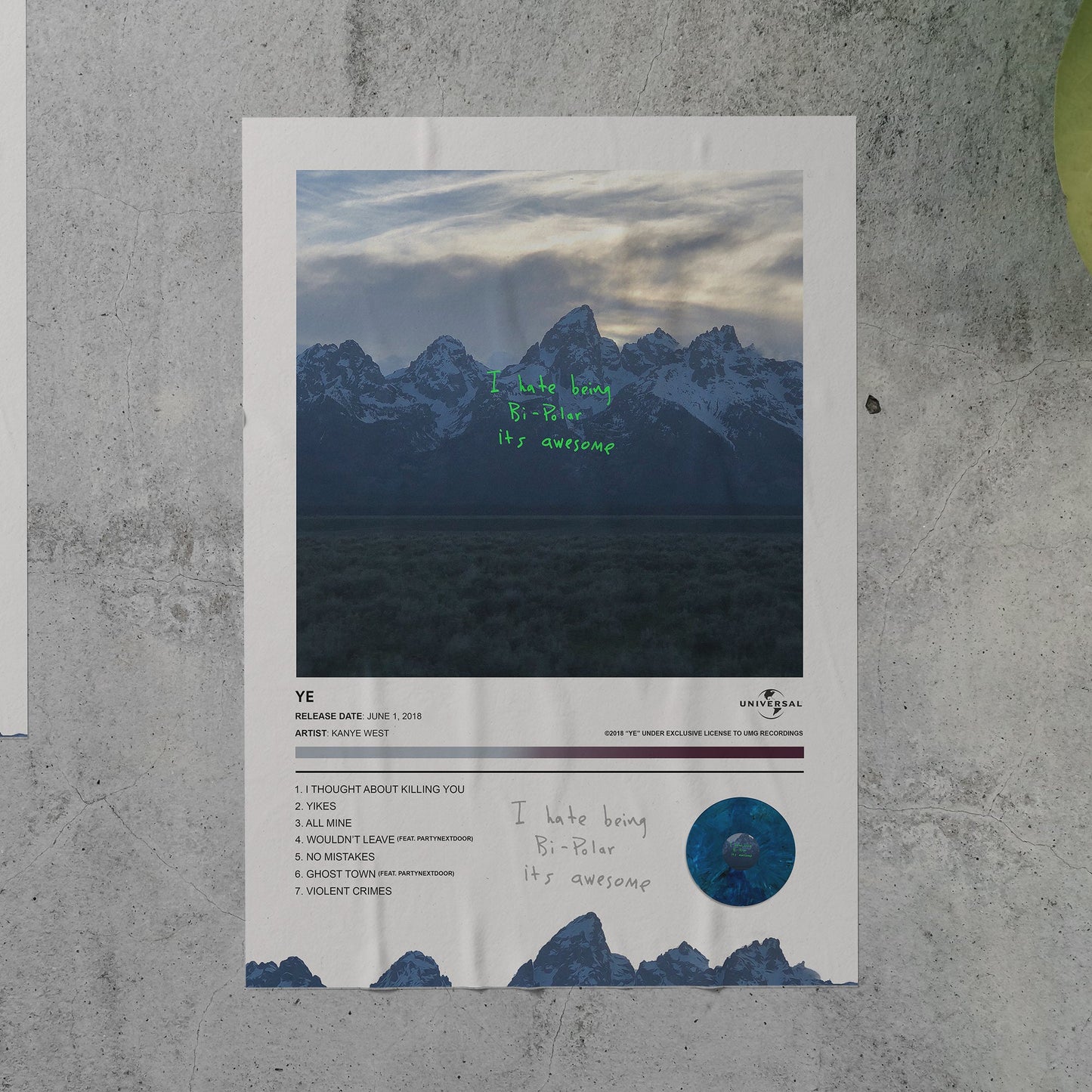 Kanye West YE Album Poster