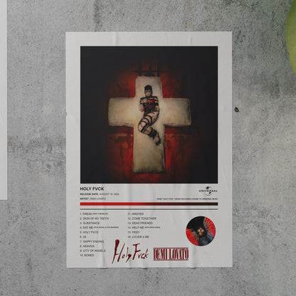 Demi Lovato HOLY FVCK Album Poster