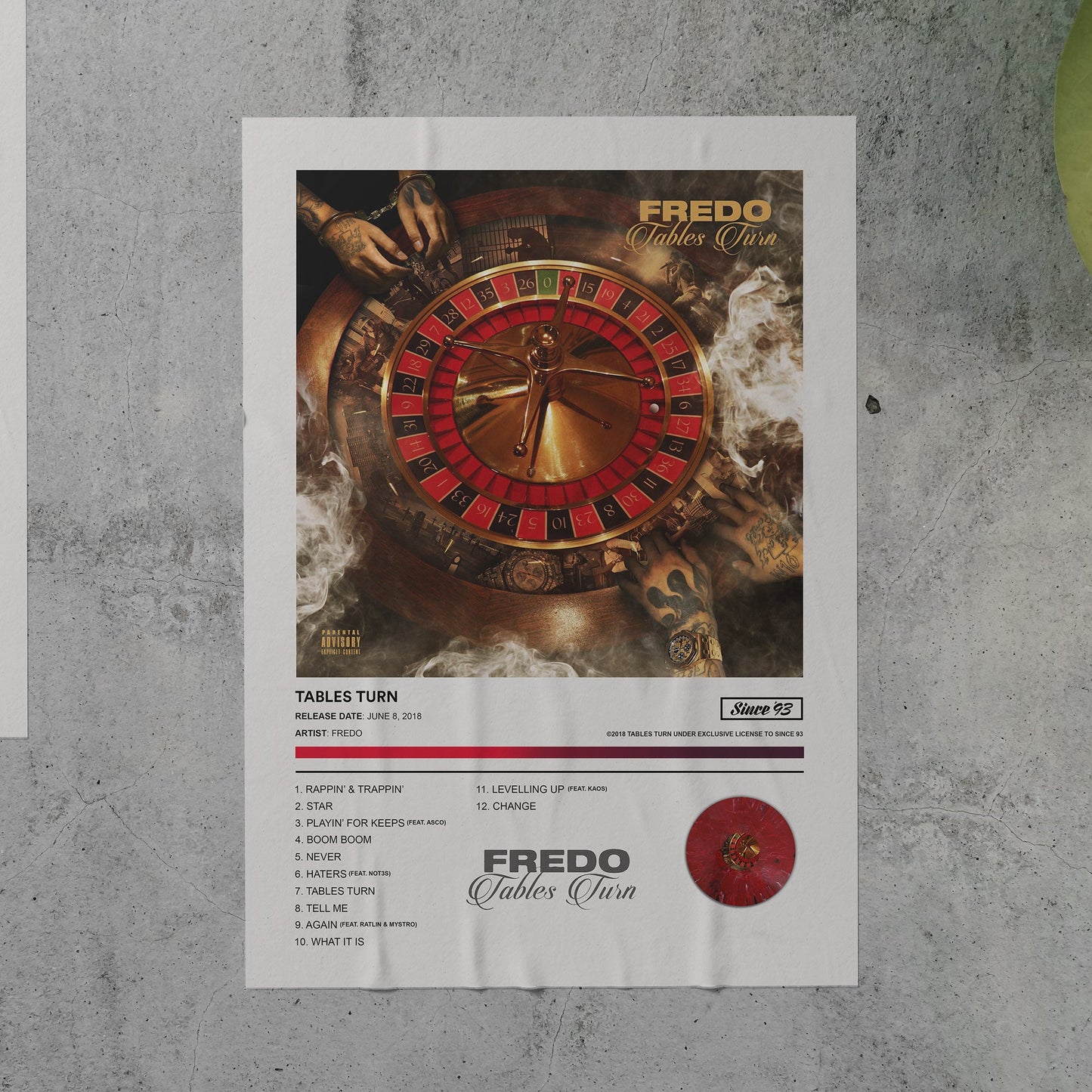 Fredo TABLES TURN Album Poster