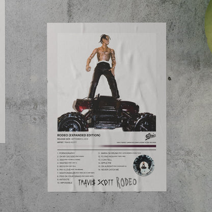 Travis Scott RODEO Album Poster