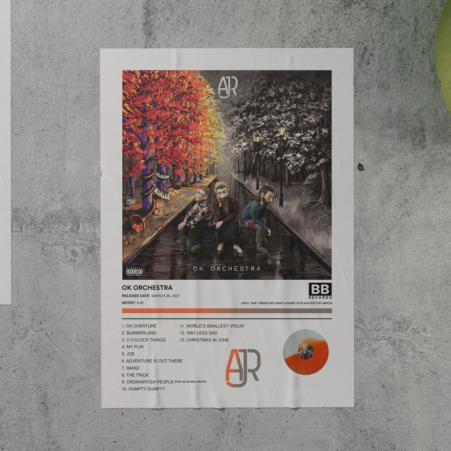 AJR OK ORCHESTRA Album Poster