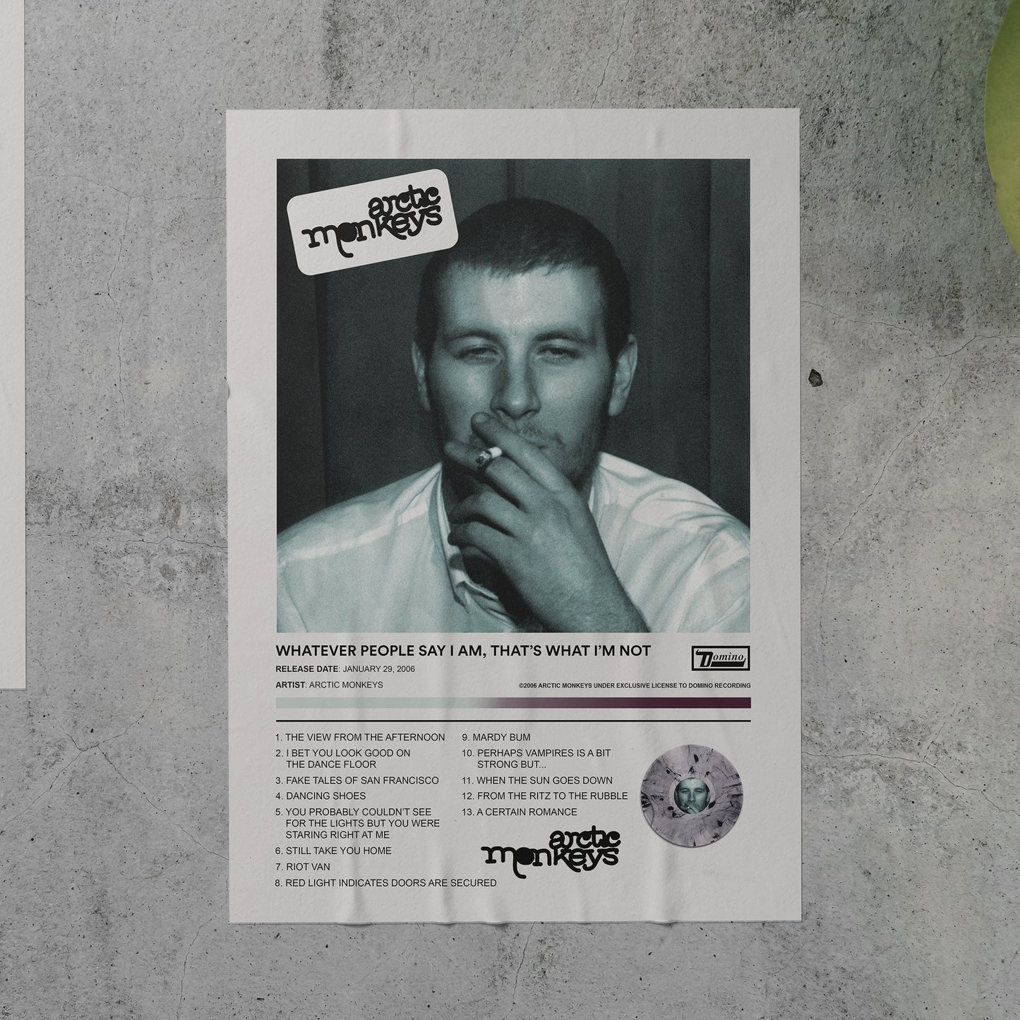 Arctic Monkeys WHATEVER PEOPLE SAY I AM, THAT'S WHAT I'M NOT Album Poster