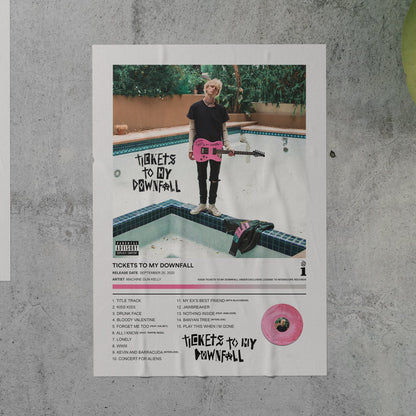 Machine Gun Kelly TICKETS TO MY DOWNFALL Album Poster