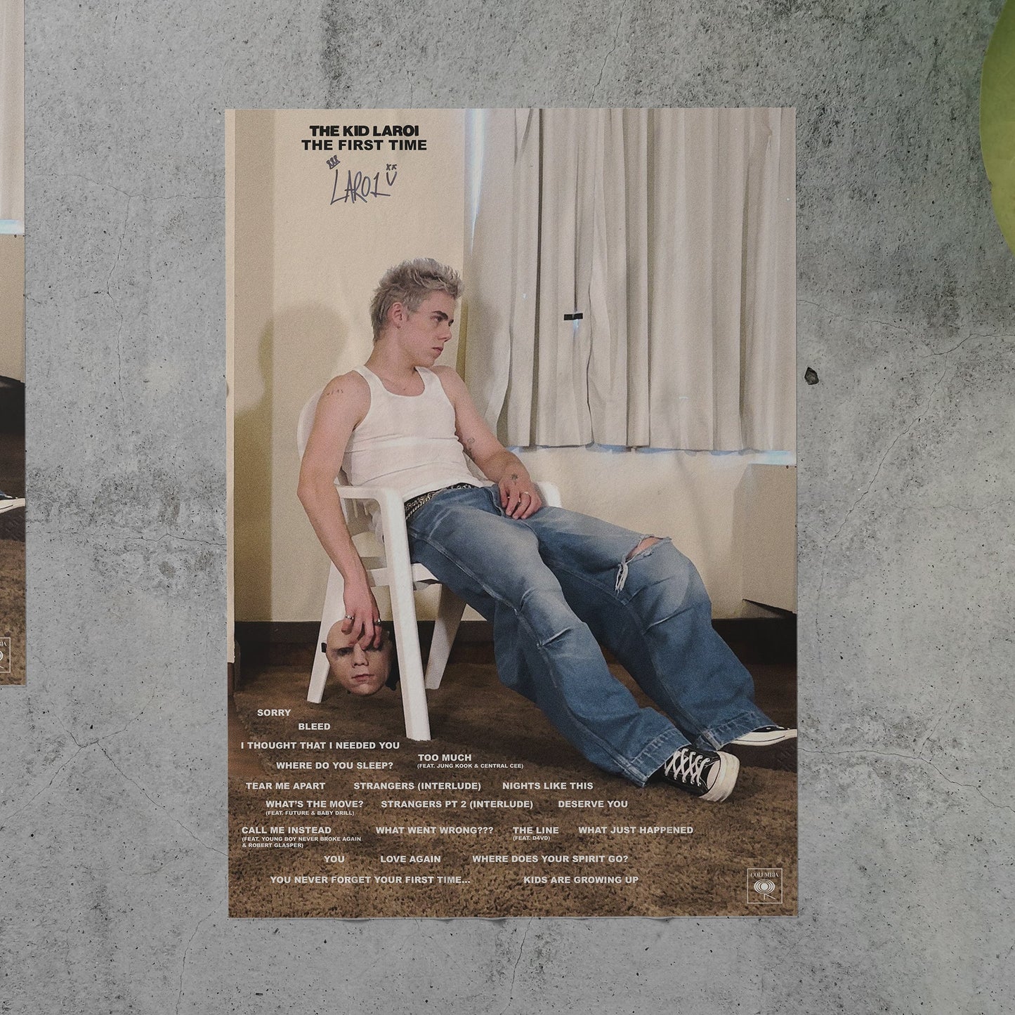 The Kid LAROI THE FIRST TIME Tracklist Poster