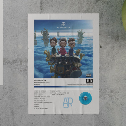 AJR NEOTHEATER Album Poster