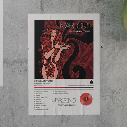 Maroon 5 SONGS ABOUT JANE Album Poster