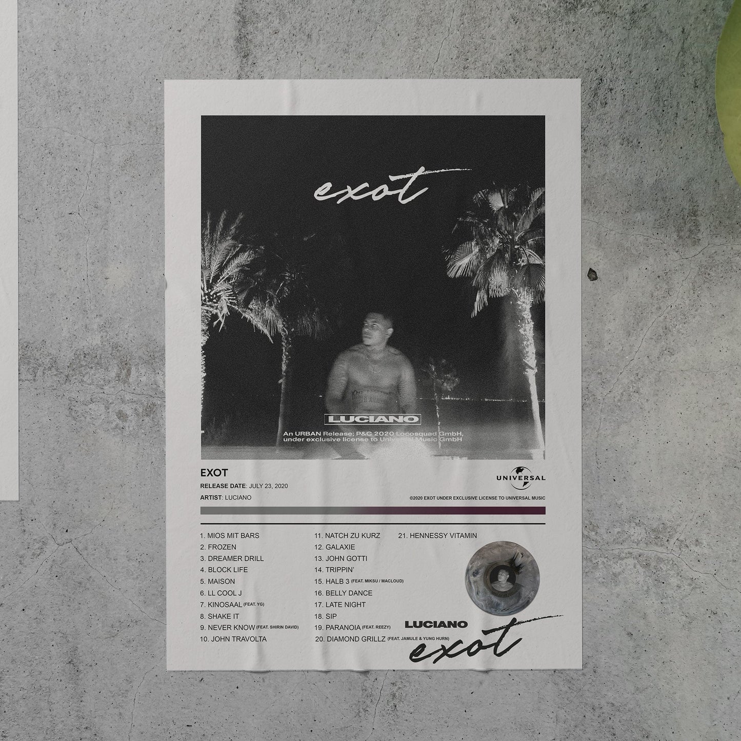 Luciano EXOT Album Poster