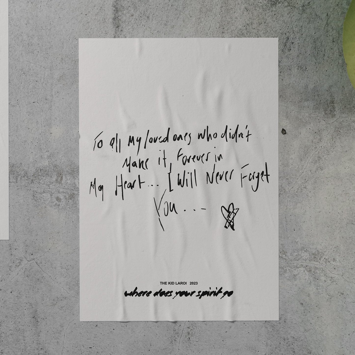 The Kid LAROI WHERE DOES YOUR SPIRIT GO? Poster