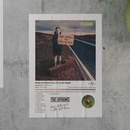 The Lathums FROM NOTHING TO A LITTLE BIT MORE Album Poster