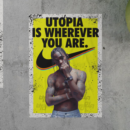 Travis Scott UTOPIA Nike Poster