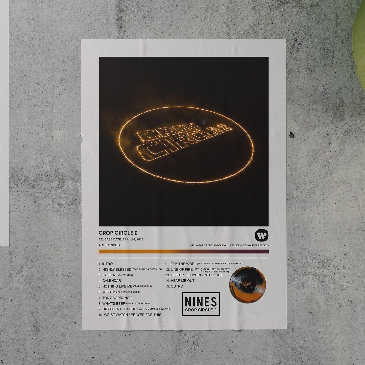 NINES CROP CIRCLE 2 Album Poster