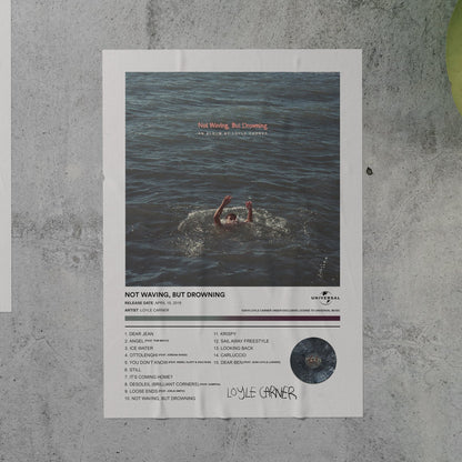 Loyle Carner NOT WAVING, BUT DROWNING Album Poster