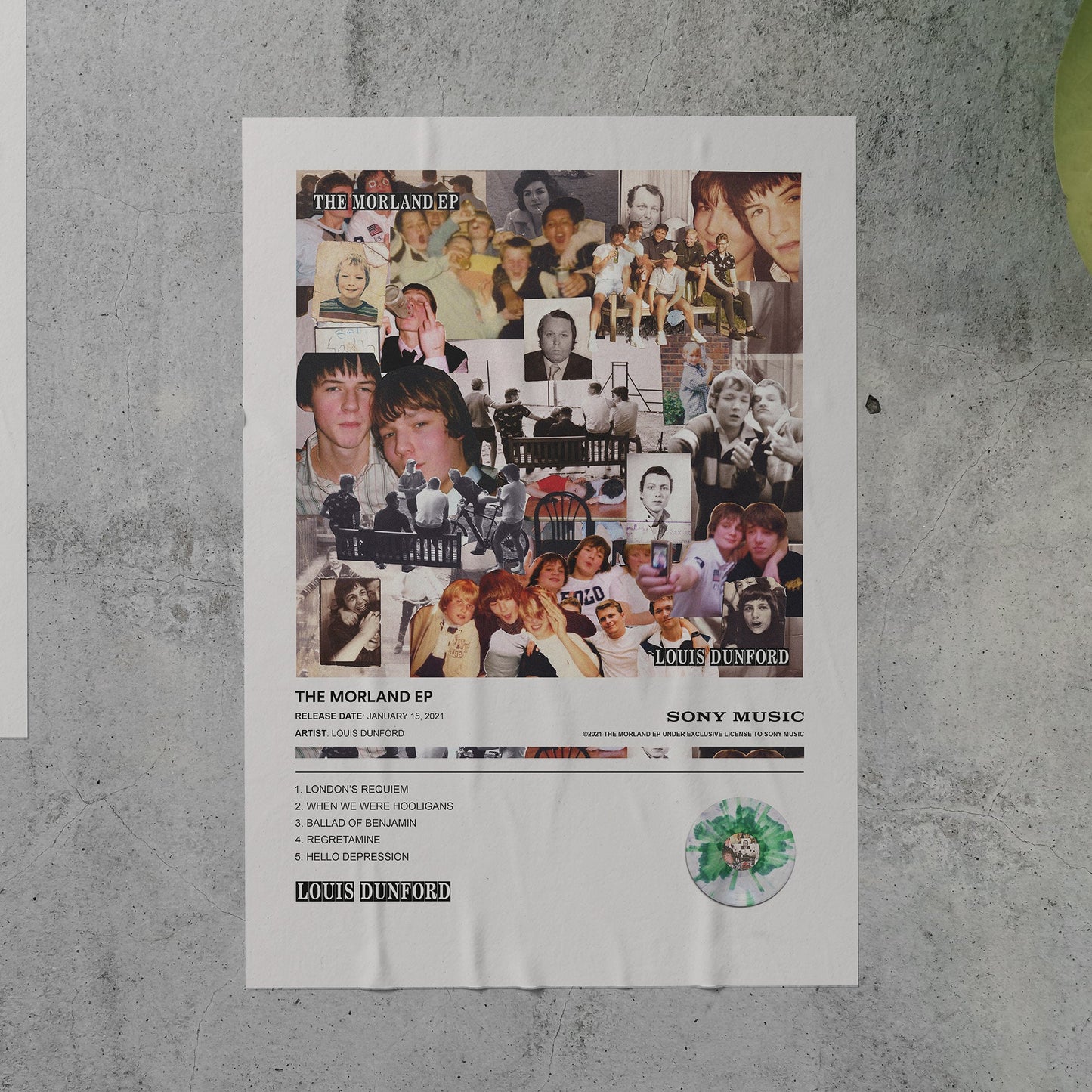 Louis Dunford THE MORLAND EP Album Poster