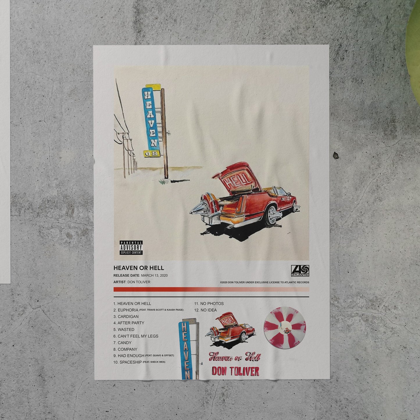 Don Toliver HEAVEN OR HELL Album Poster