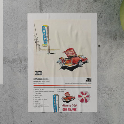 Don Toliver HEAVEN OR HELL Album Poster