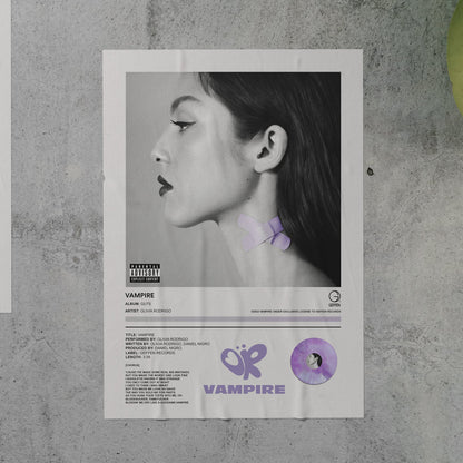 Olivia Rodrigo VAMPIRE Poster