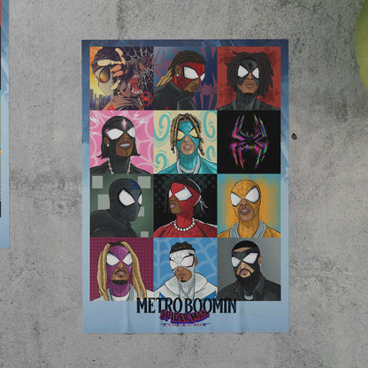 Metro Boomin SPIDER-MAN ACROSS THE SPIDER-VERSE Comic Poster