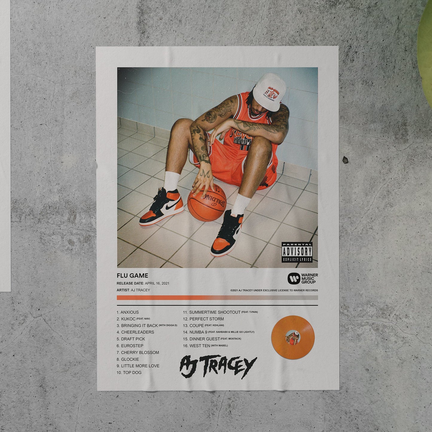 AJ Tracey FLU GAME Album Poster