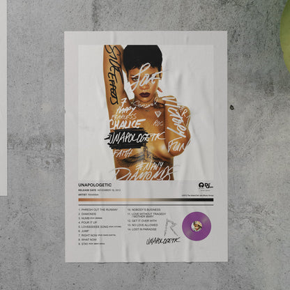 Rihanna UNAPOLOGETIC Album Poster