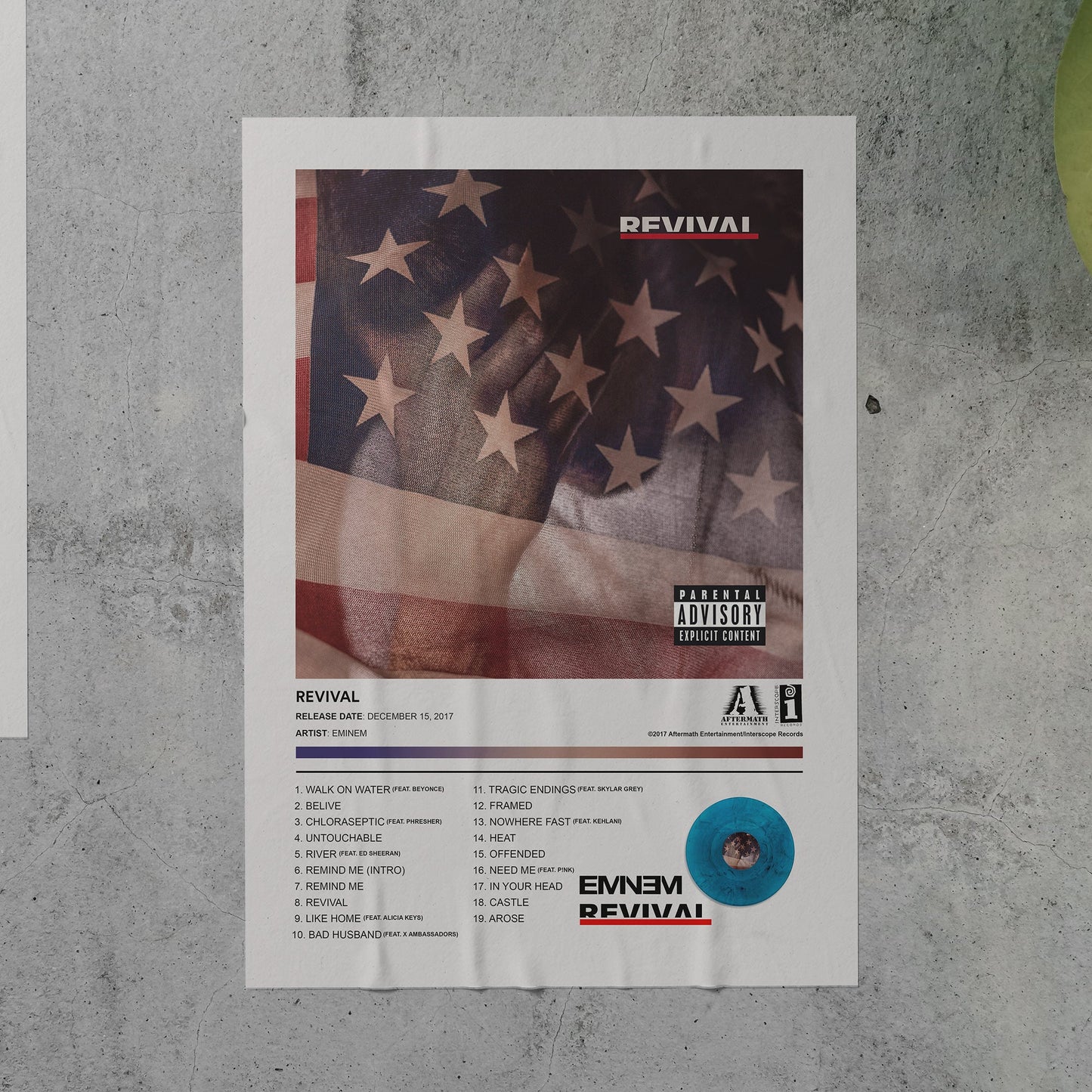 Eminem REVIVAL Album Poster